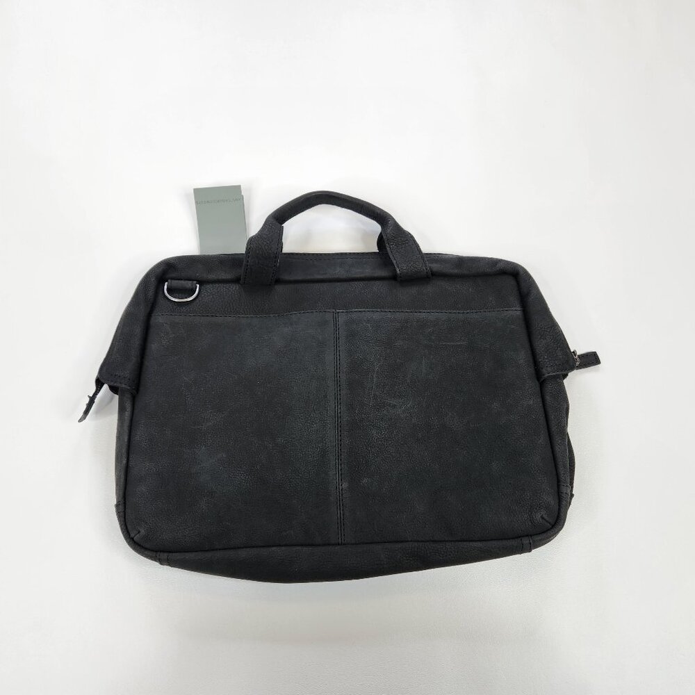 Amsterdam Heritage Messanger Laptop Bag Black Leather Missing Shoulder Strap